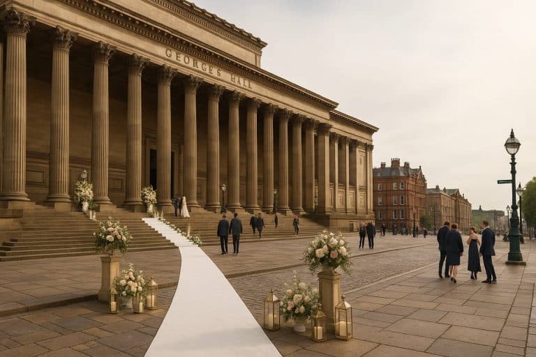 Wedding catering at St Georges Hall Liverpool